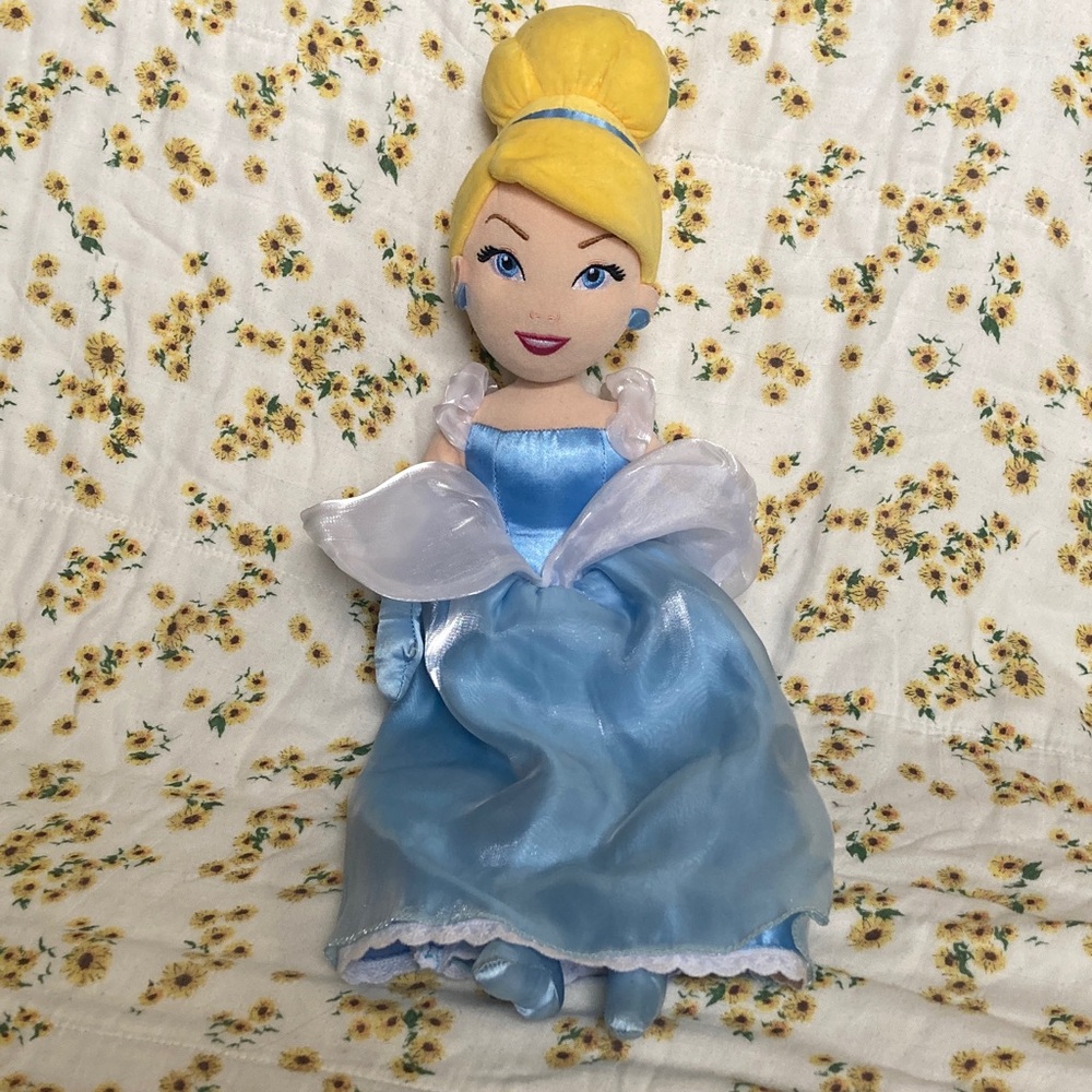 Disney Cinderella Plush Doll Blue Gown 22”